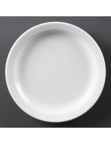 Assiettes à bord étroit blanches Olympia 150mm (Lot de 12)