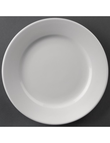 Assiettes à bord large Olympia Athena 165mm (Lot de 12)