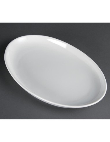 Assiettes creuses ovales Olympia 365 x 235mm (Lot de 2)