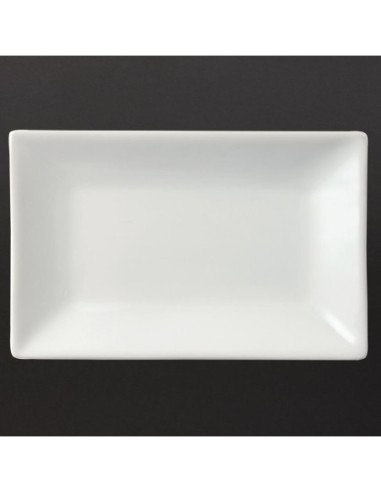 Plat rectangulaire de service 200 x 130mm Olympia (Lot de 6)