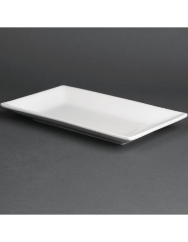 Plat rectangulaire de service 250 x 150mm Olympia (Lot de 4)