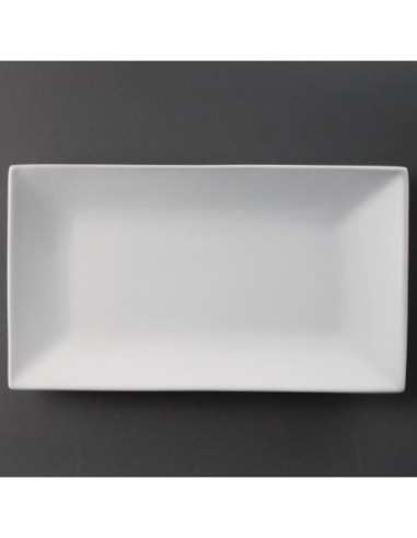 Plat rectangulaire de service 310 x 180mm Olympia (Lot de 2)