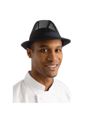 Chapeau Trilby bleu marine M