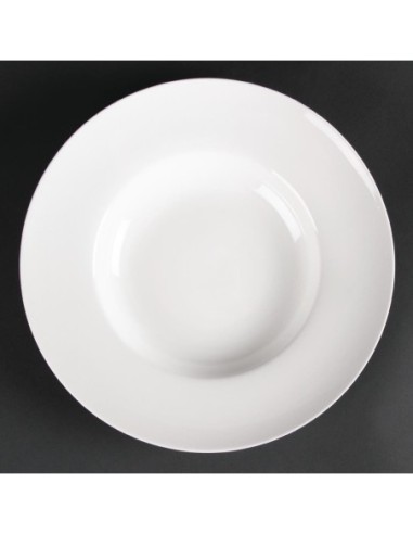 Assiettes creuses à soupe ou pâtes Olympia Lumina 260mm (Lot de 4)