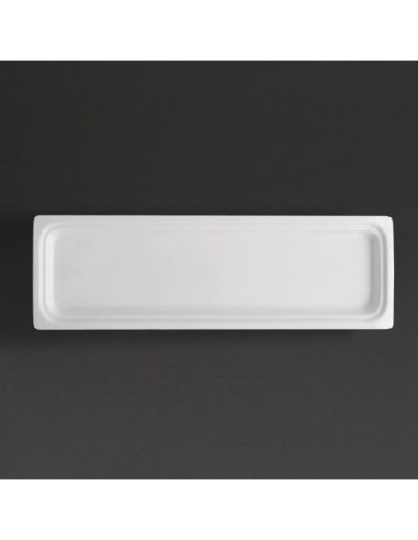 Plat blanc GN 2/4 Olympia Whiteware 30mm