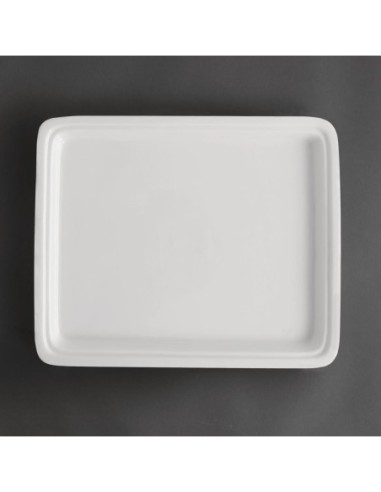 Plat blanc GN 1/2 Olympia Whiteware 30mm