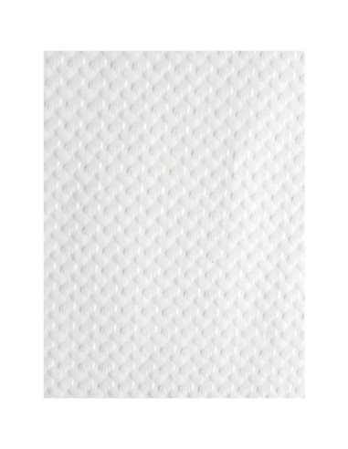 Sets de table en papier gaufré blanc brillant (lot de 400)