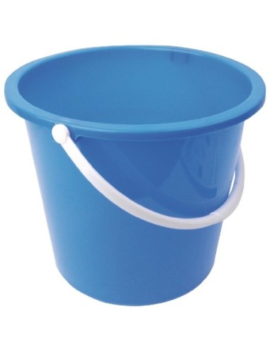 Seau rond en plastique Jantex 10L bleu