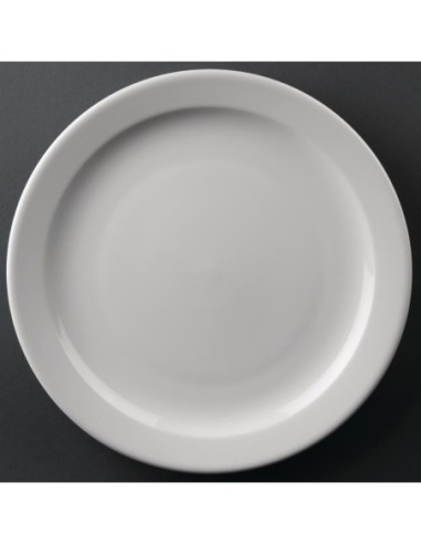 Assiettes à bord étroit Olympia Athena 254mm (Lot de 12)