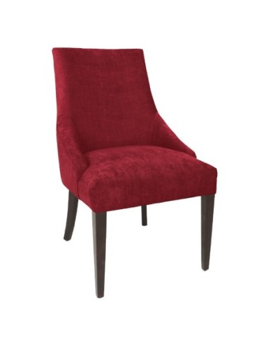 Chaises de restauration Bolero Finesse rouge foncé (lot de 2)