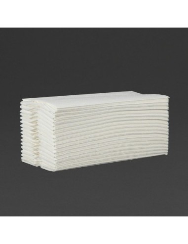 Essuie-mains 2 plis pliage en C 160 feuilles blanc Jantex (Lot de 2355)