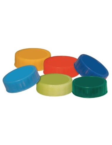 Bouchons de couleur pour distributeurs de sauce flexibles FIFO (Lot de 6)