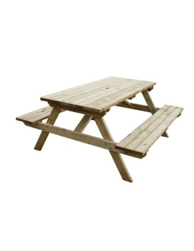 Table pique-nique en bois 1,5m