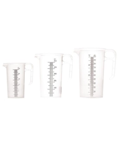 Ensemble de pichets gradués en polypropylène Pro-Measures 250 ml, 500 ml et 1 L