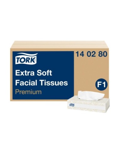 Boîtes rectangulaires de mouchoirs extra doux 2 plis Tork Premium 2 plis (30x100)