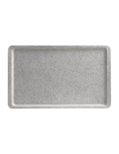 Plateau lisse en polyester Versa Cambro 530 x 325mm granit