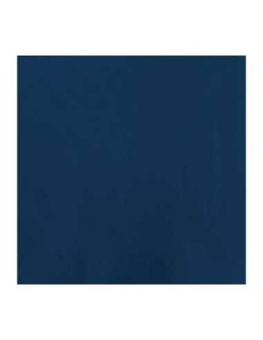 Serviettes de table en papier bleues Fasana 330mm (Lot de 1500)